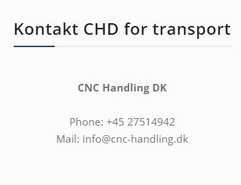 Transport - CNC Handling DK