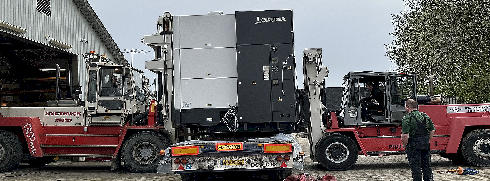 Maskinbaksning - OKUMA Multus B550 ankommet fra England.