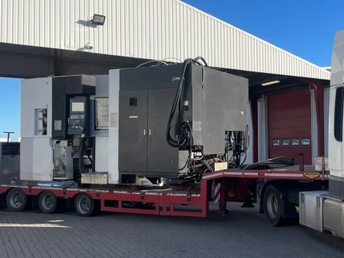 CHD - Blokvogn med OKUMA MA600HB - Maskintransport af meget tungt gods.
